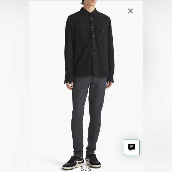 Rag and Bone Men’s McGregor Fit 1 Aero Stretch Skinny Jeans Size 34 NWT - Picture 5 of 12